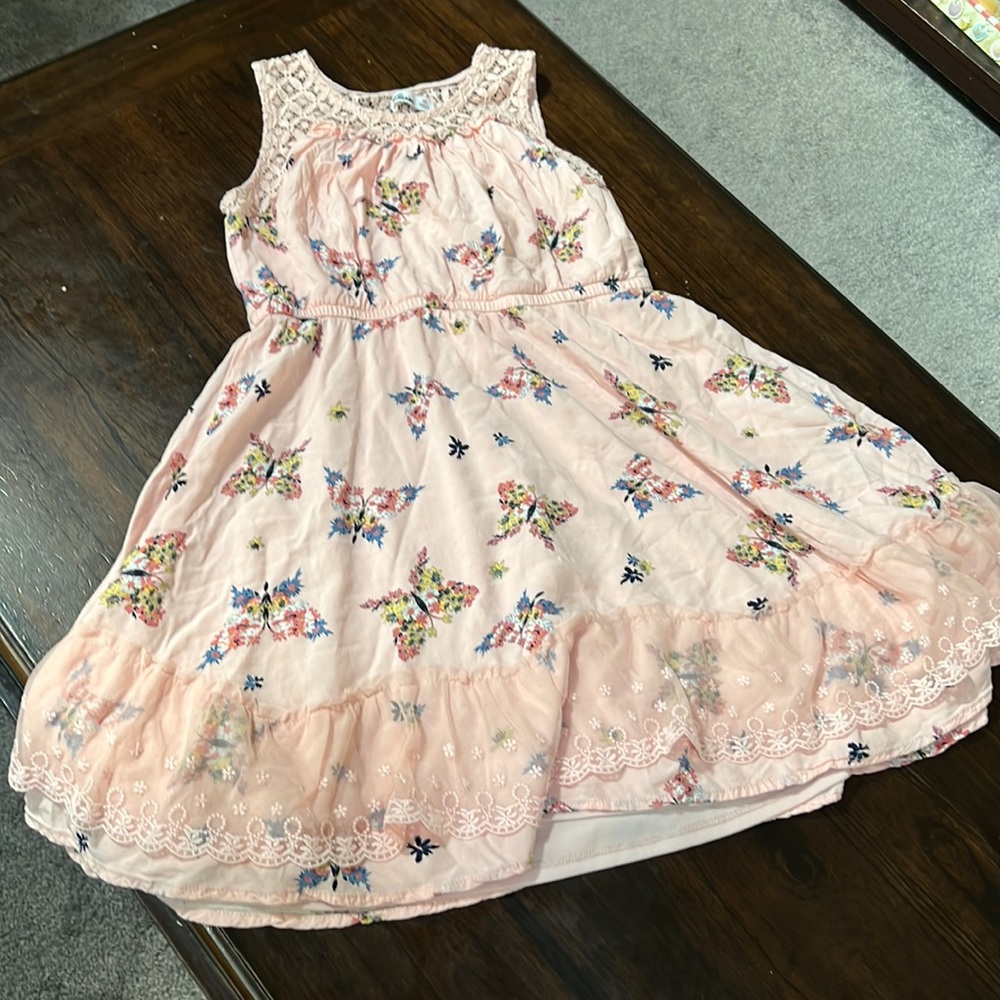 Peach summer dress